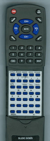 JVC XLF258BK Replacement Remote