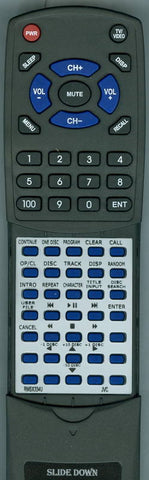 JVC XL-MC334BK Replacement Remote