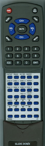 JVC RM-SX600 Replacement Remote