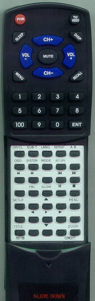 CONCEPT DVP168C Replacement Remote