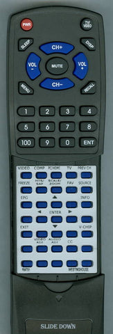 WESTINGHOUSE RMT-51 Replacement Remote