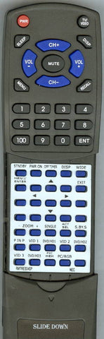 NEC RMT-RES04SP Replacement Remote