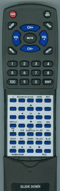 RCA RTRNSMU5306 Replacement Remote