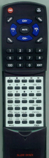 PIONEER D-4400K Replacement Remote