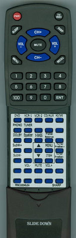 SHARP RTRRMCG0004SJSA Replacement Remote