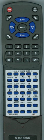 SHARP RRMCG0019AWSA Replacement Remote
