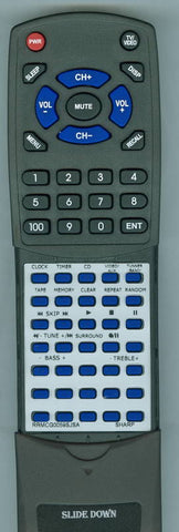 SHARP RRMCG0059SJSA Replacement Remote