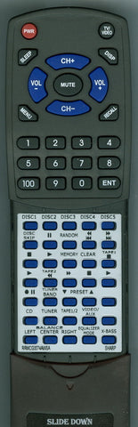 SHARP RRMCG0074AWSA Replacement Remote