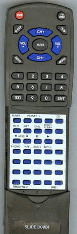 SHARP SC7700CD Replacement Remote