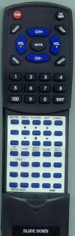 SHARP RTRRMCG0118AJSA Replacement Remote