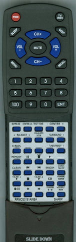 SHARP CDPC4900 Replacement Remote