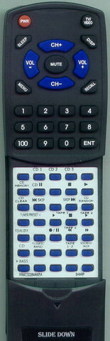 SHARP RRMCG0264AWSA Replacement Remote