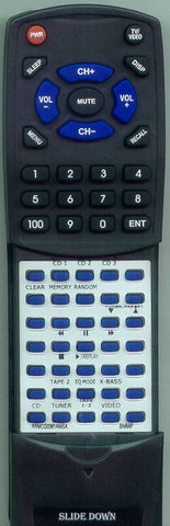 SHARP CDE700 Replacement Remote