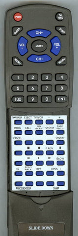 SHARP RRMCG0824GESA Replacement Remote