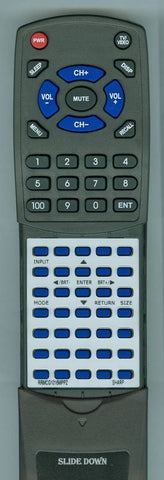 SHARP RTRRMCG1016MPPZ Replacement Remote