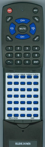 SHARP RRMCG1019CESA Replacement Remote