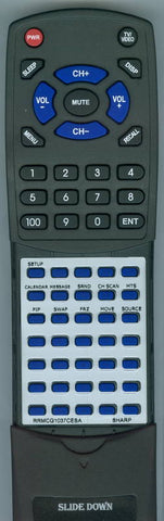 SHARP 27FS6900 Replacement Remote