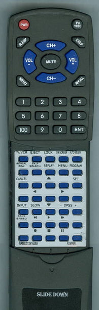ADMIRAL RTRRMCG1241AJSA Replacement Remote
