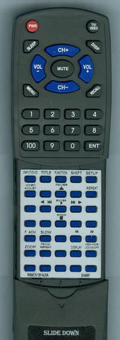 SHARP DVL88U Replacement Remote