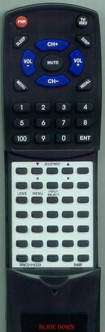 SHARP XVH37VUA Replacement Remote