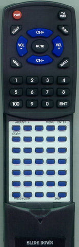 SHARP RRMCG1412CESA Replacement Remote