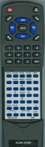 SHARP XVZ99U Replacement Remote