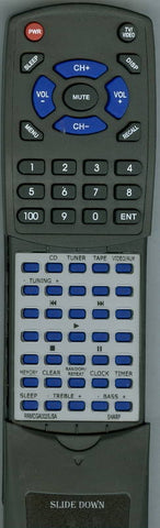 SHARP XLS10 Replacement Remote