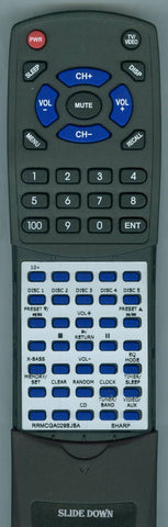 SHARP XL-MP60 Replacement Remote