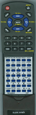 SHARPINSERT RRMCGA056WJSA Replacement Remote