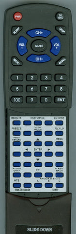 SHARP GA169WJSA Replacement Remote