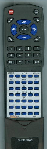 SHARP GA174WJSB Replacement Remote