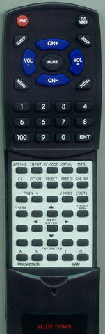 SHARP RTRRMCGA203WJSA Replacement Remote