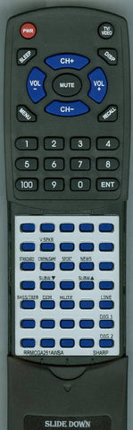 SHARP RRMCGA251AWSA Replacement Remote
