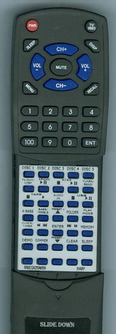 SHARP CDDHS1050P Replacement Remote