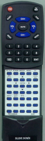 SHARP LC13B6US Replacement Remote