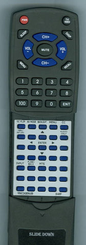 SHARP RRMCGA293WJSB Replacement Remote
