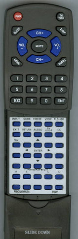 SHARP LC20D43U Replacement Remote