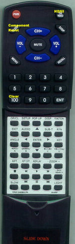 SHARP BDHP20U Replacement Remote