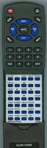 SHARP RRMCGA678WJSA Replacement Remote