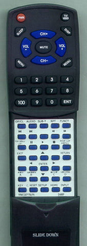 SHARP RRMCGA717WJPA Replacement Remote