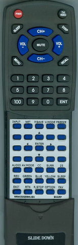 SHARP RRMCGA806WJSA Replacement Remote