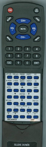 SHARP GA936WJSA Replacement Remote