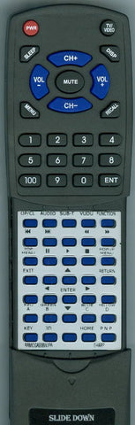 SHARP RRMCGA938WJPA Replacement Remote