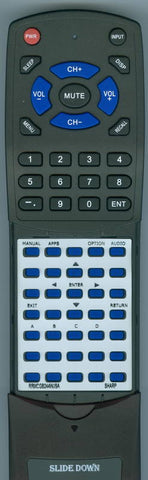 SHARP PNLE601 Replacement Remote
