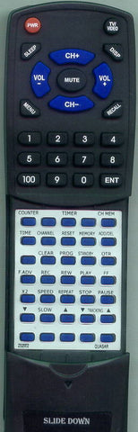 QUASAR VSQS0718 Replacement Remote