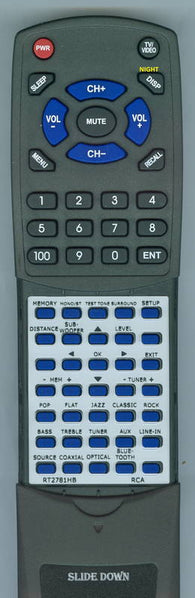 RCAINSERT 2781HB Replacement Remote