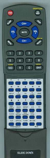 RCAINSERT RTB10323LW Replacement Remote