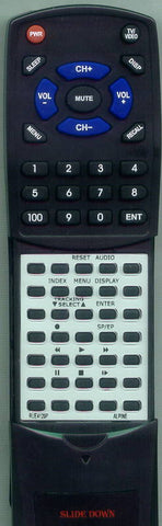 ALPINE VPEV180A Replacement Remote
