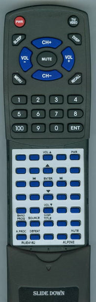 ALPINE RUE4162 Replacement Remote
