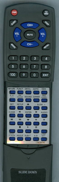 CONCERTONE RV2004D Replacement Remote